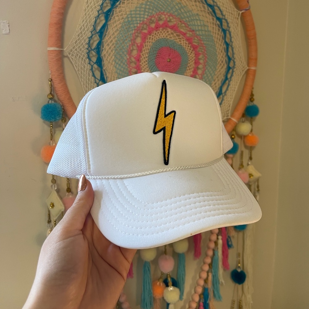 Aviator Nation White Lightning Hat